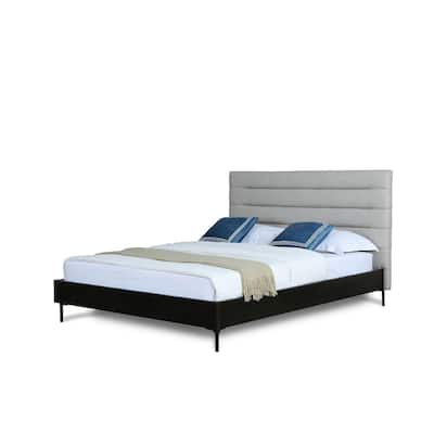 Manhattan Comfort Upholstered Mid Century Schwamm Full-Size Bed