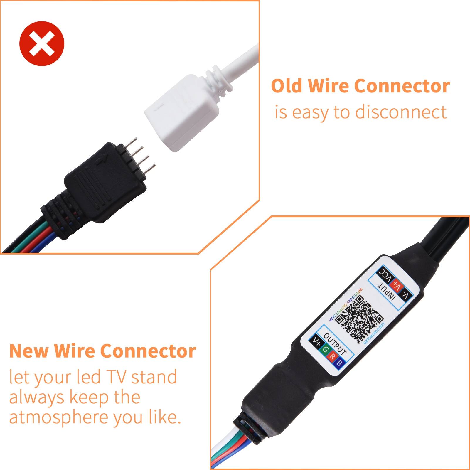 TV stand 43 inch LED Modern TV Media Console Entertainment Center with