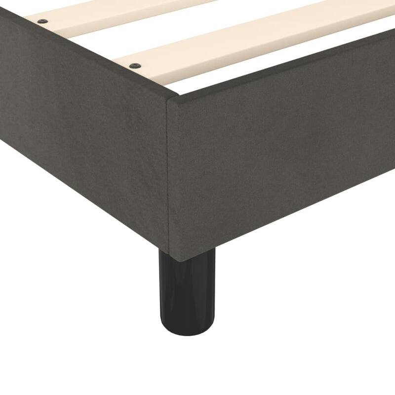 vidaXL Bed Frame Box Spring Platform Bed with Mattress for Bedroom Velvet