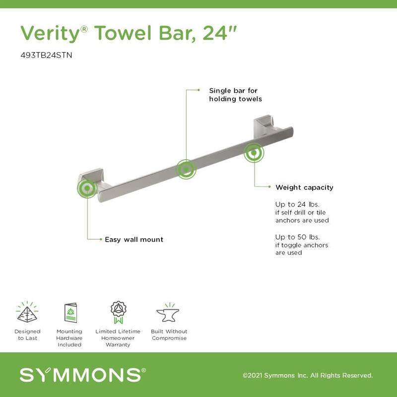 Symmons 493TB24 Verity 24" Towel Bar