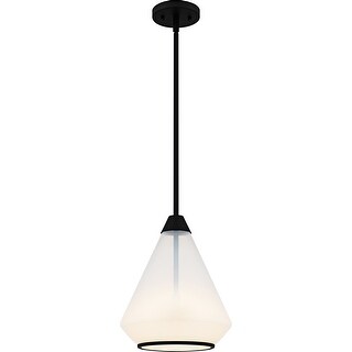 Haze 1-Light Matte Black Mini Pendant