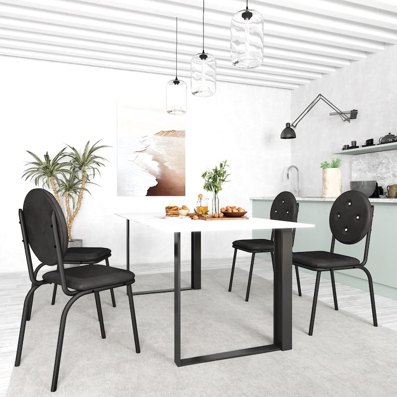 Dining Chairs Set of 4 - Black