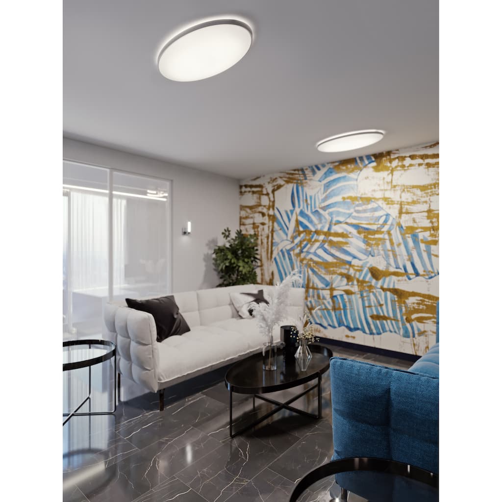 AFX Ideal LED Flush Mount Light in Satin Nickel