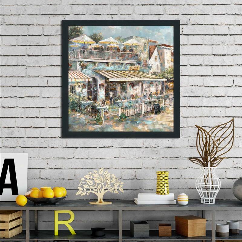 "Rooftop Café Detail I" by Ruane Manning Print on Acrylic