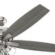 preview thumbnail 4 of 9, Hunter 60" Dondra Ceiling Fan with LED Light Kit and Pull Chain, Formal, Transitional