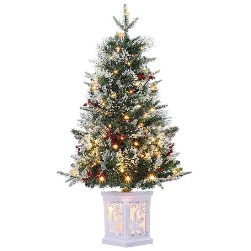 Christmas Tree with 78 Multi-Color Led Lights, 3 Ft Pre-Lit Artificial Christmas Decoration