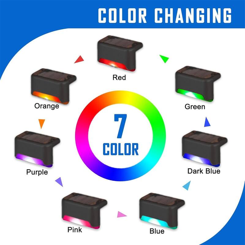 RGB lights-32PCS Led Solar Deck Light