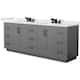 Option Dark Gray / White Quartz Top / Matte Black