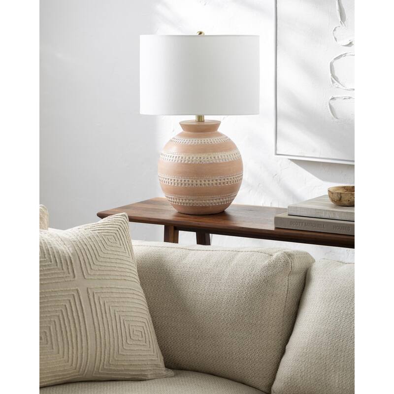 Livabliss Traditional Accent Table Lamp - Brick