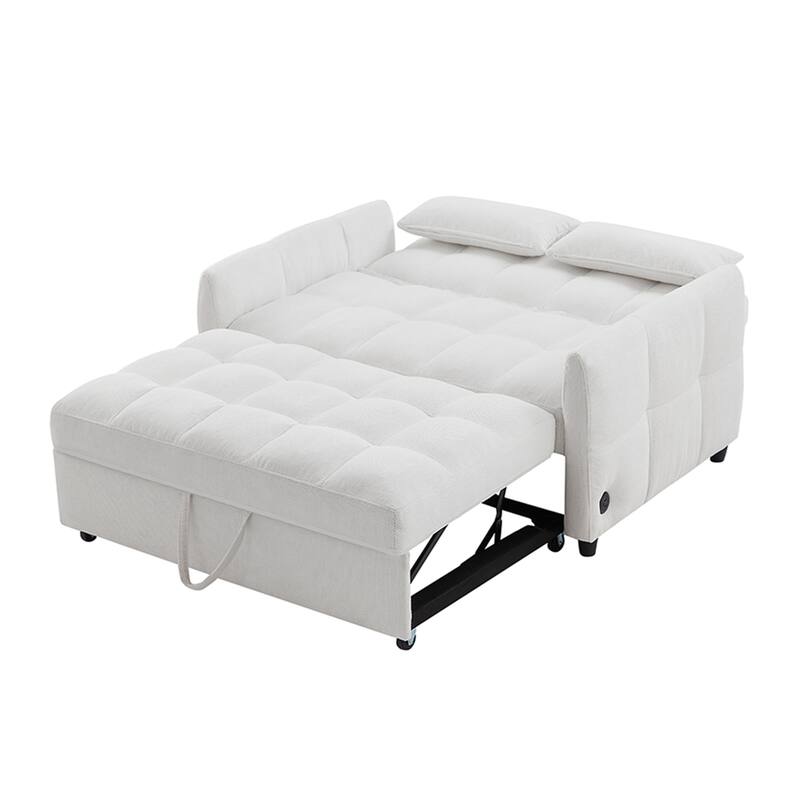 Pull-out Tufted Sofa Bed