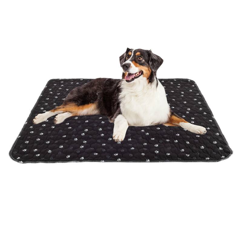 PETMAKER Washable Pee Pads for Dogs with Grooming Glove - (L) 41" x (W) 36" x (H) 0.1"