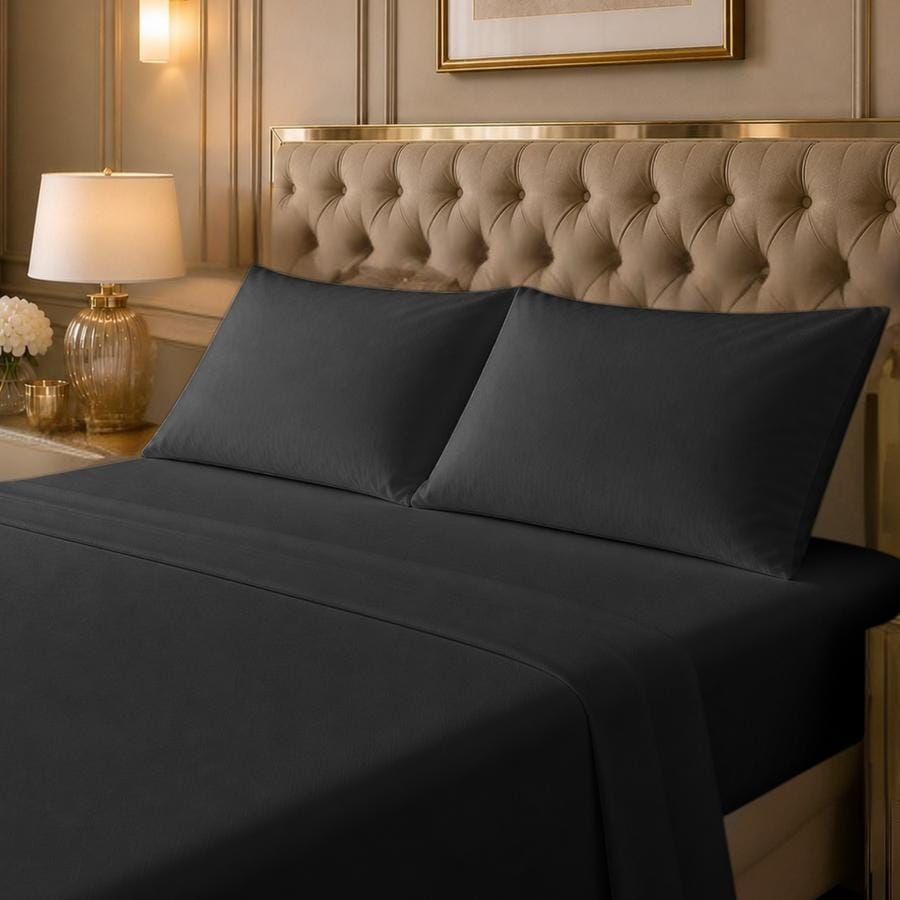 High Thread Count 1000 Cotton Blend Deep Pocket 4-Piece Cooling Sheet Set