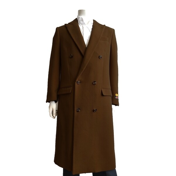 Mens wool overcoat full length