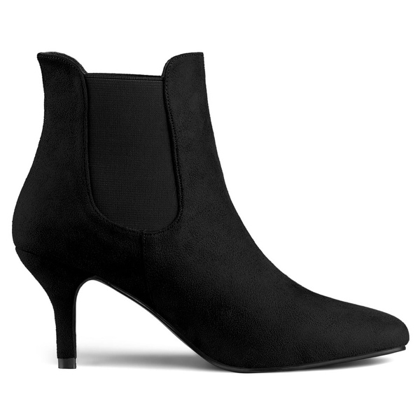 low stiletto boots
