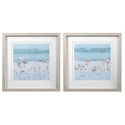 Uttermost Sea Glass Sandbar Framed Prints (Set of 2)