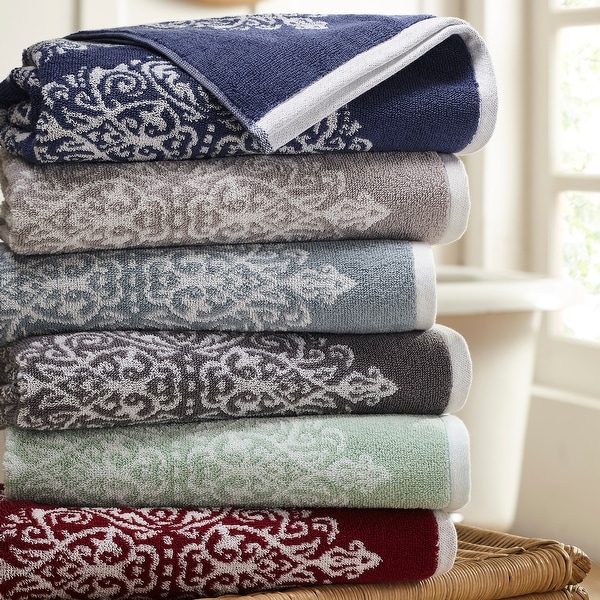 Modern Threads Artesia Damask 6 Piece Yarn Dyed Jacquard Towel Set
