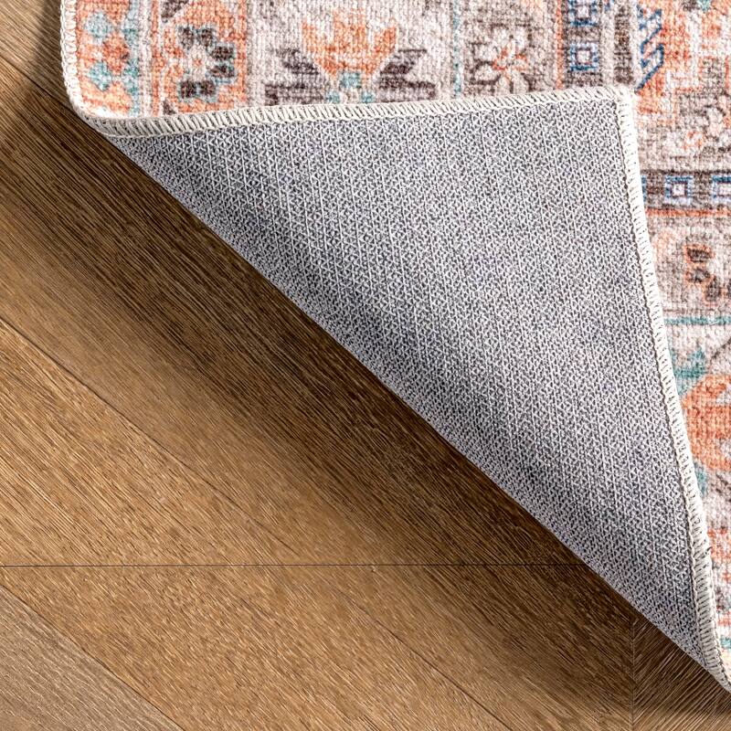 Nuloom Alicia SpinClean Machine Washable Medallion Area Rug