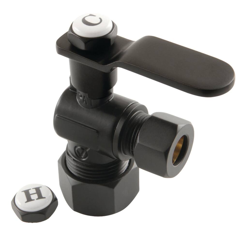 Kingston Brass KL5330 Whitaker 5/8" x 3/8" O.D. Comp Angle Stop Valve