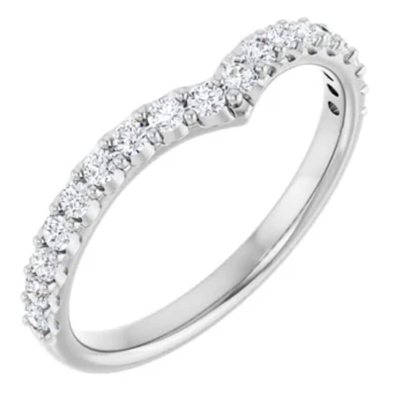 1/3Ct Round Cut Accent Wedding Ring Anniversary Gold Lab Grown