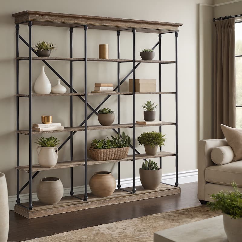 Dubrovnik Cornice Triple Shelving Bookcase