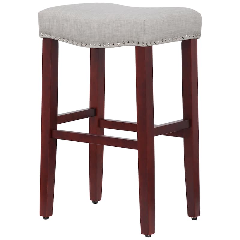 Jameson Upholstered Polyester Cherry 29 Inch Bar Stool (Set Of 2)
