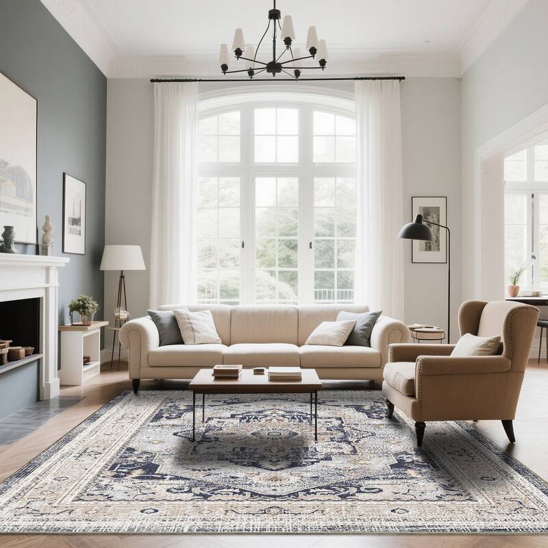 Bohemia Indoor/Outdoor Handmade Classic Perslan Area Rug - 6' x 7'