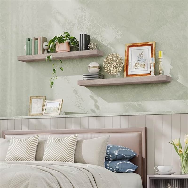 Floating Shelves - 7.9"D x 47.2"W x 1.5"H