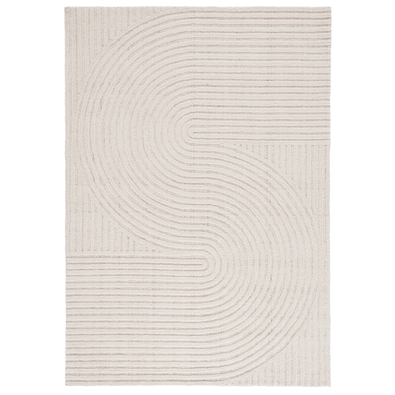 SAFAVIEH Handmade Southampton Catena Abstract Wool Rug - 6' Square - Ivory - Square