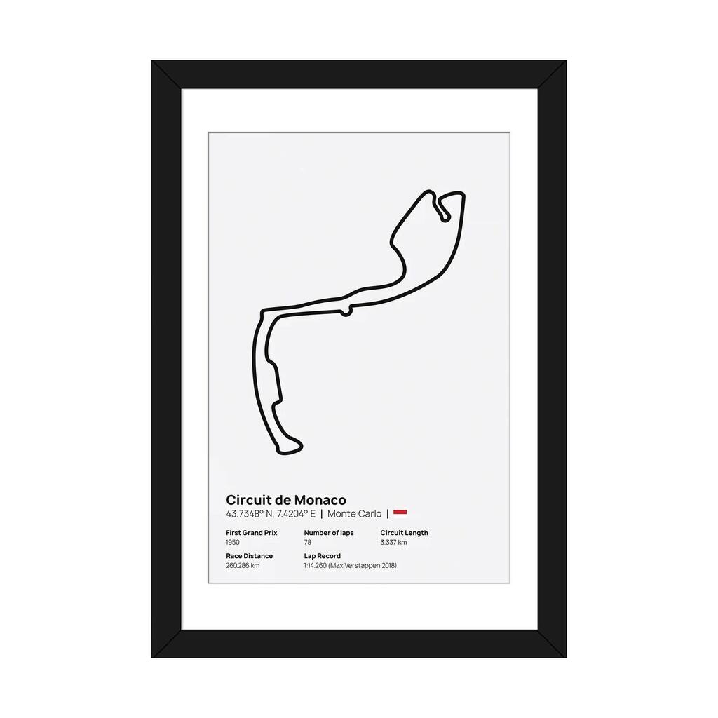 iCanvas "F1- Circuit de Monaco" by avesix