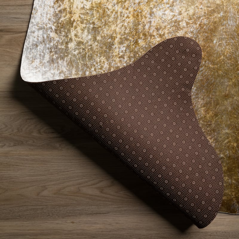 Addison Rugs Cheyenne Colorful Cowhide Print Non-Skid Area Rug