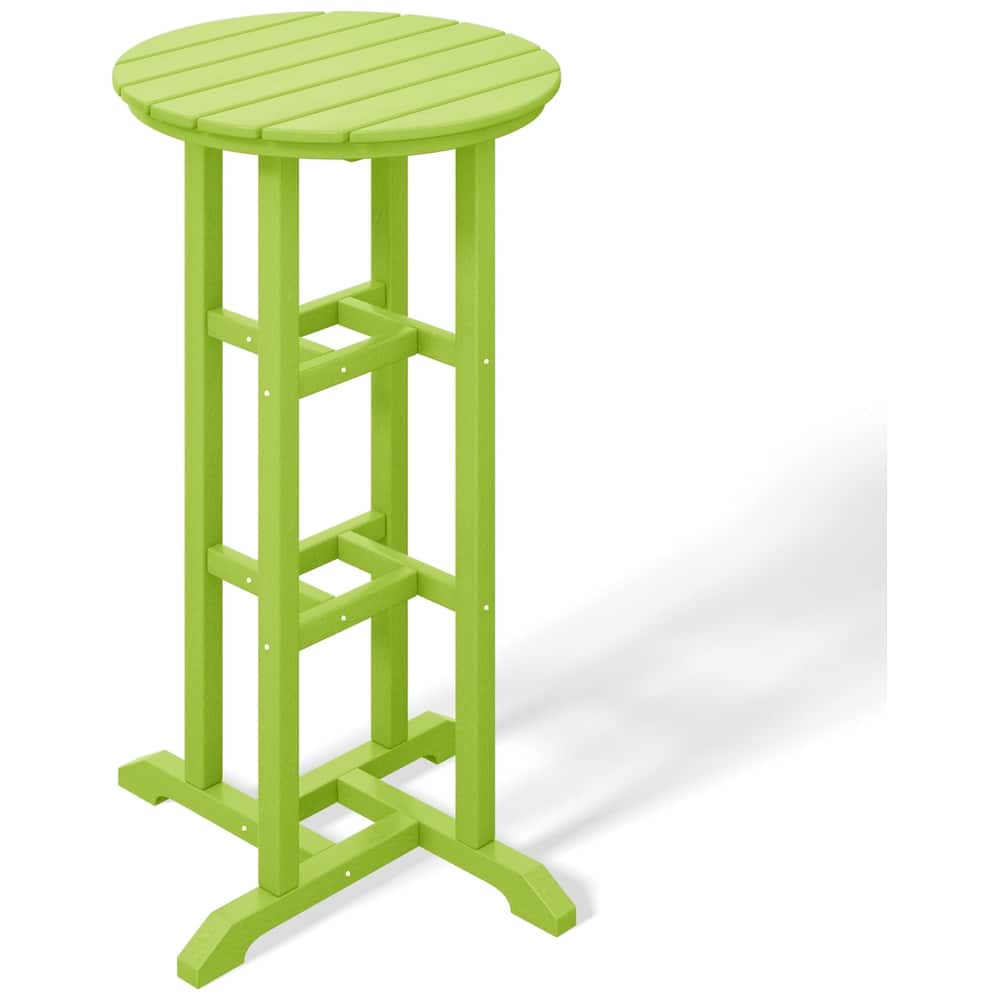 Laguna Hdpe All Weather Outdoor Patio 24" Round Bar Bistro Table