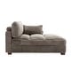 preview thumbnail 20 of 174, 41" W Plush Corduroy Chaise Lounge with Pillows