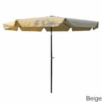 international caravan beige market 8.5-ft patio umbrella AE Outdoor 9FT Outdoor with Crank Lift & Auto Tilt its designed to withstand outdoor elements while offering reliable shade SAFAVIEH Outdoor - Cannes 9-Foot