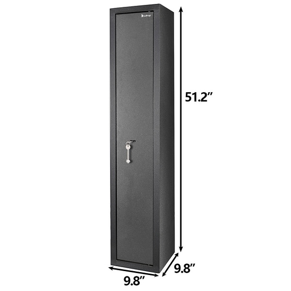 ZOKOP H1300 x W250 x D250 mm Can Hold 3 Rifles Blade Lock Gun / Safe SafeBlack Bed