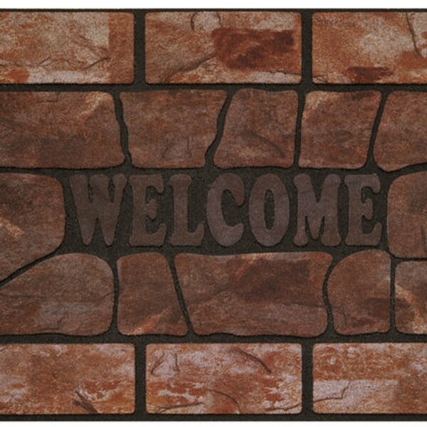 Achim Importing Rrm1830ps6 Raised Rubber Mat Pebble Squares 18 X