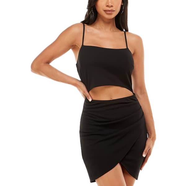Emerald Sundae Junior's Cutout Bodycon Dress Black Size XX-Small - Bed Bath  & Beyond - 40630866