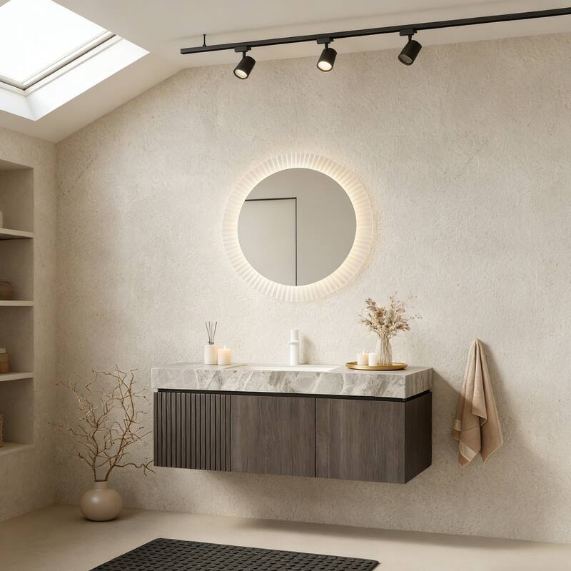 Floating Bathroom Vanity with 1 Pre-drilled Faucet Holes