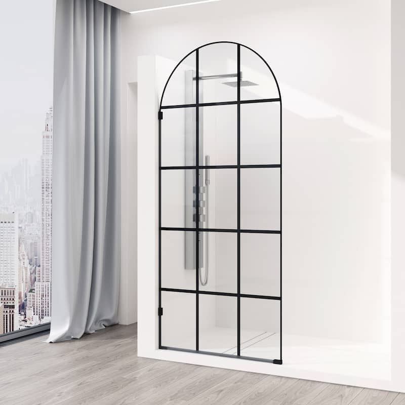 Vigo VG6094GCL3478 Arden 78" High x 34" Wide Hinged Framed Shower Door