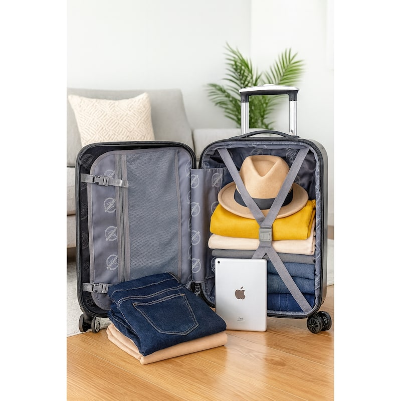 World Traveler 20" Spinner Carry-On Lightweight Airline Approved