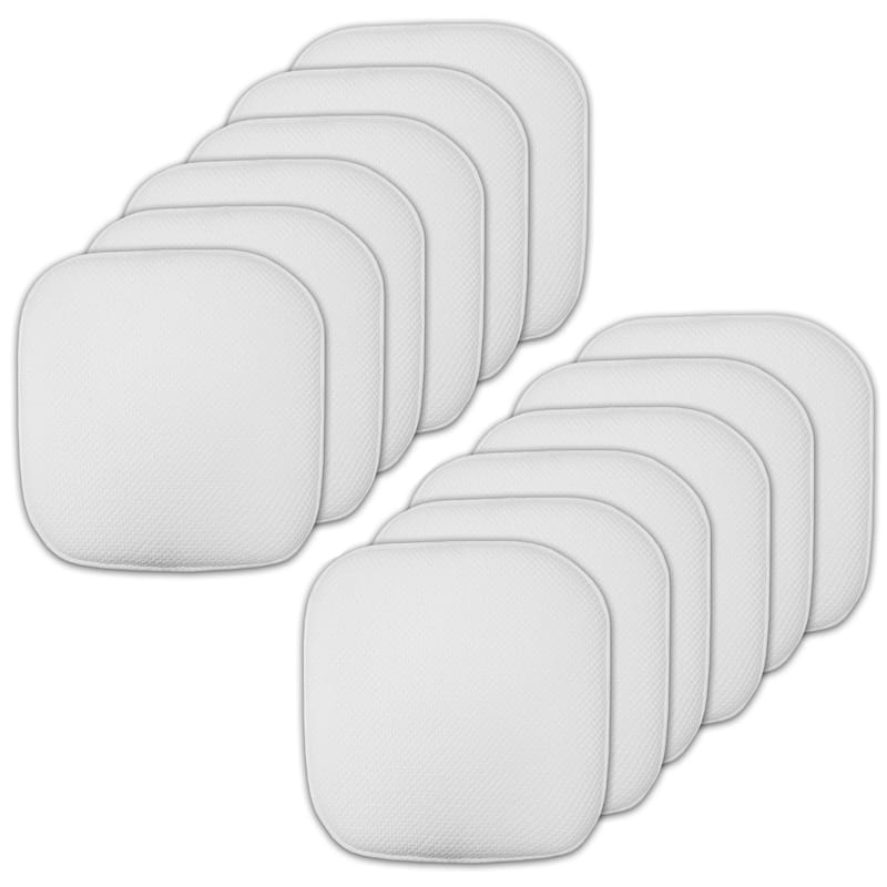 16-in. Square Non-slip Memory Foam Seat Cushions (2 OR 4)
