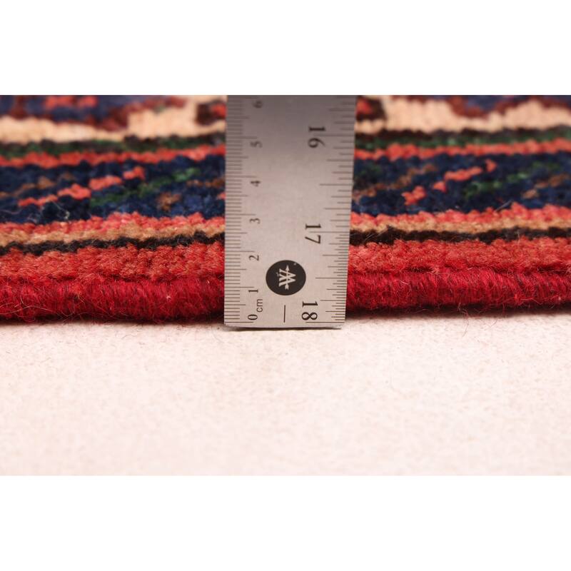 ECARPETGALLERY Hand-knotted Andelz Red Wool Rug - 3'8 x 9'9