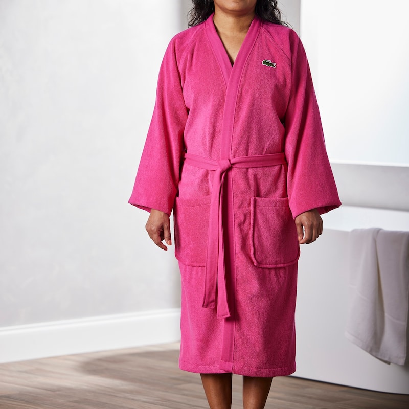 Lacoste 100% Cotton Classic Pique Bath Robe