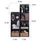 preview thumbnail 17 of 25, VECELO Set of 2 Cube Bookshelves, 3-Tier & 4-Tier Open Storage Shelves with Irregular Cubes for Living Room Bedroom Office
