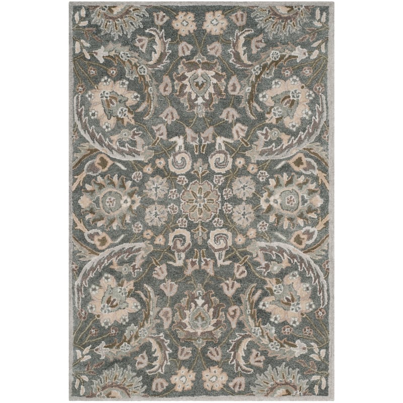 SAFAVIEH Handmade Bella Faith Modern Floral Wool Rug