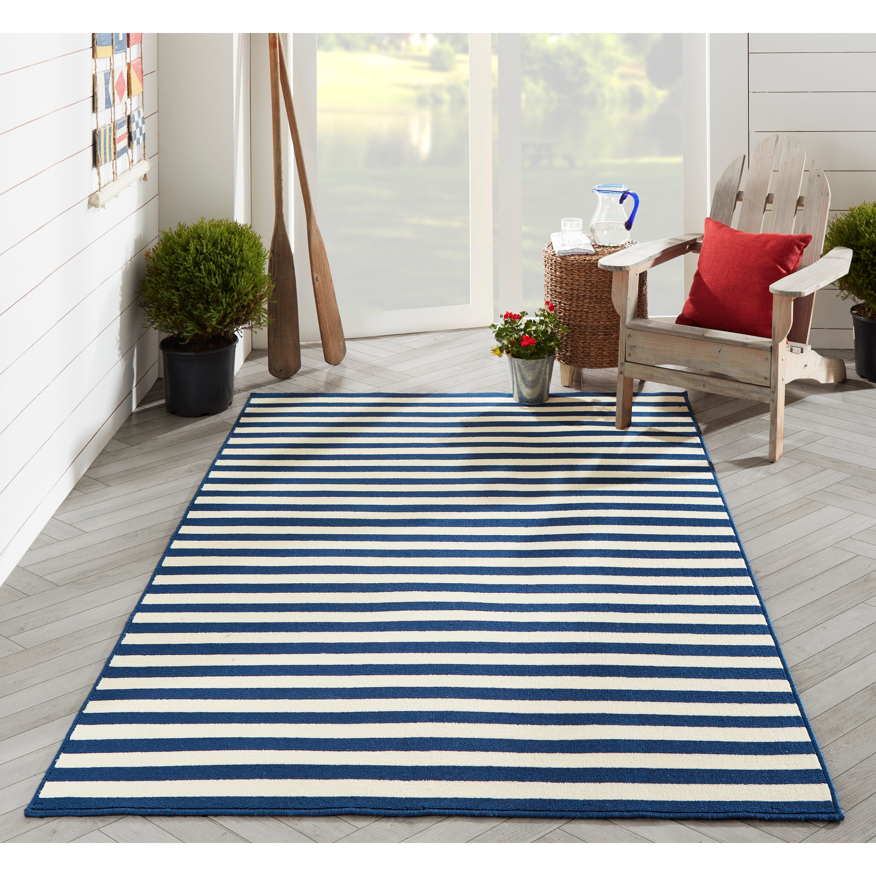 Momeni Baja Stripe Indoor Outdoor Rug
