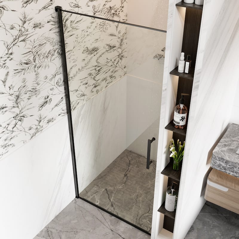 34 in.W x 72 in.H Pivot Frameless Glass Shower Door