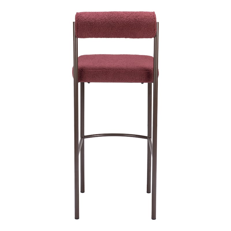 Livorno Barstool Red & Bronze