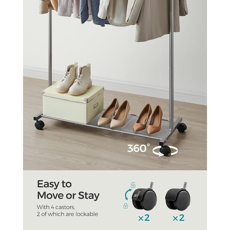 Clothes Rack with Wheels - 15.9*35.8*62.2inch