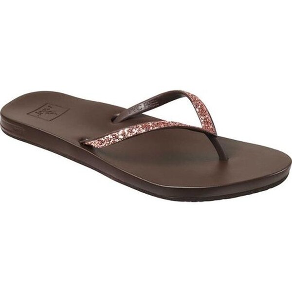 reef rose gold flip flops