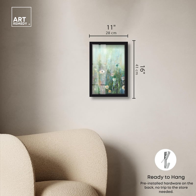 Harmony Green I Shadowbox by Art Remedy